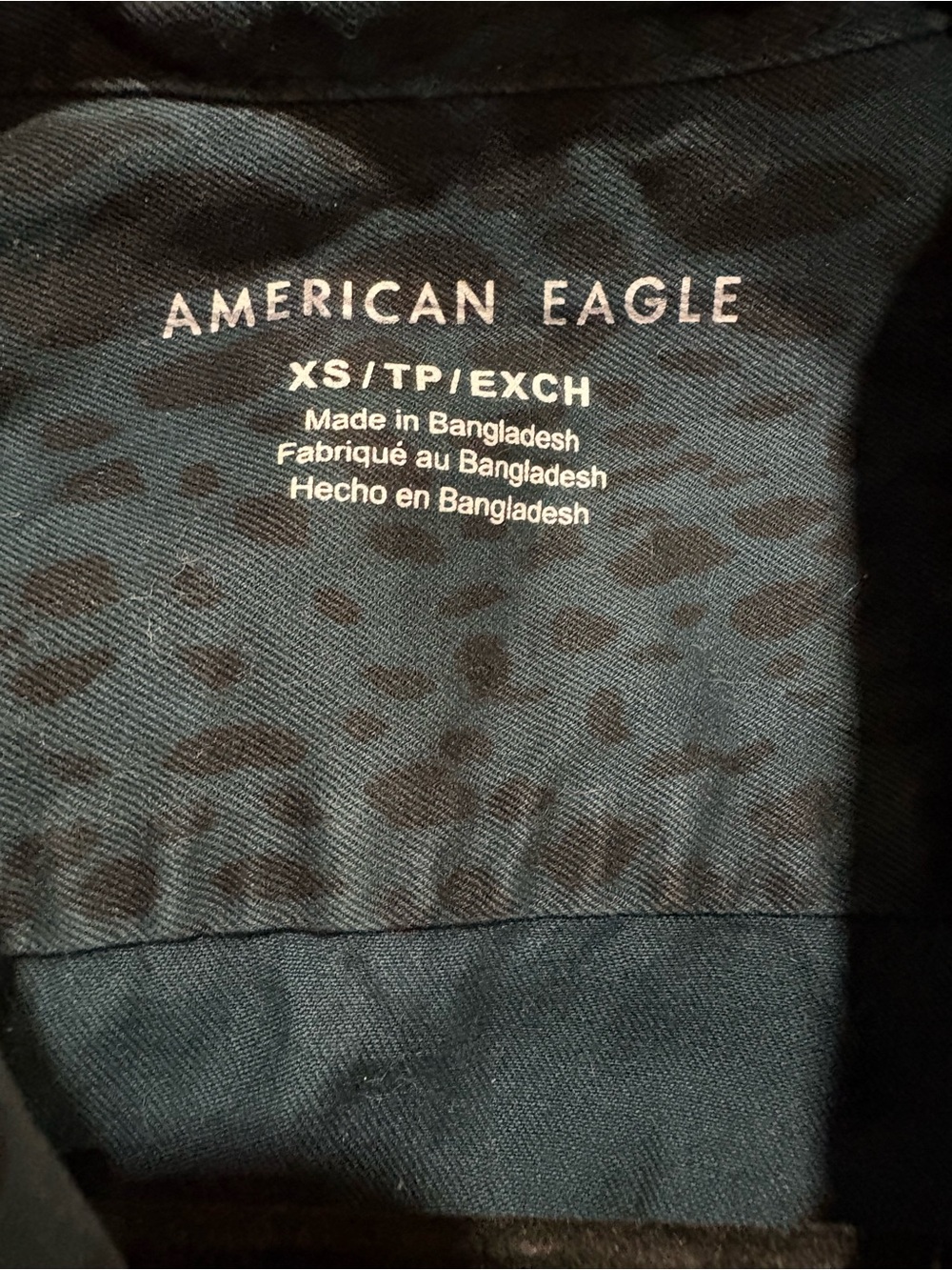 American Eagle Leopard Flannel - Picture 3 of 3